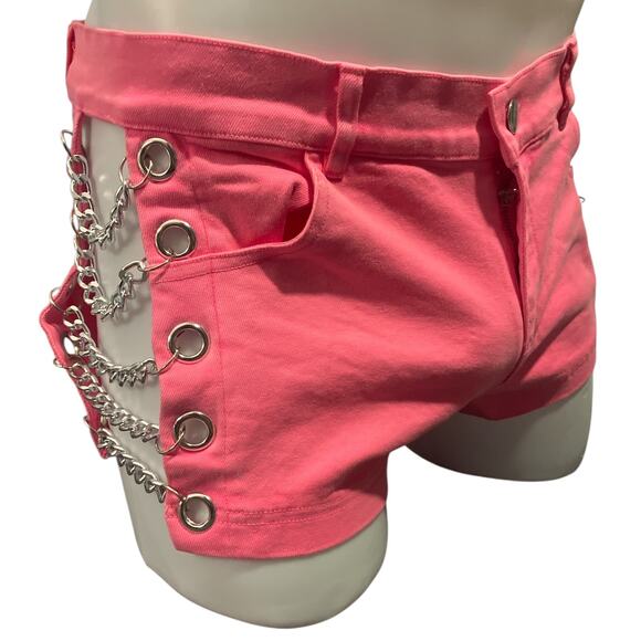 Andrew Christian Chain Shorts Hot Pink 34" Waist 2" Inseam - Picture 2 of 10